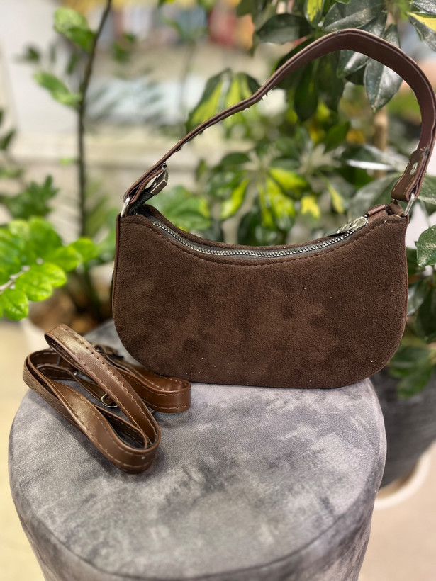 کیف قهوه ای قایقی نبوک