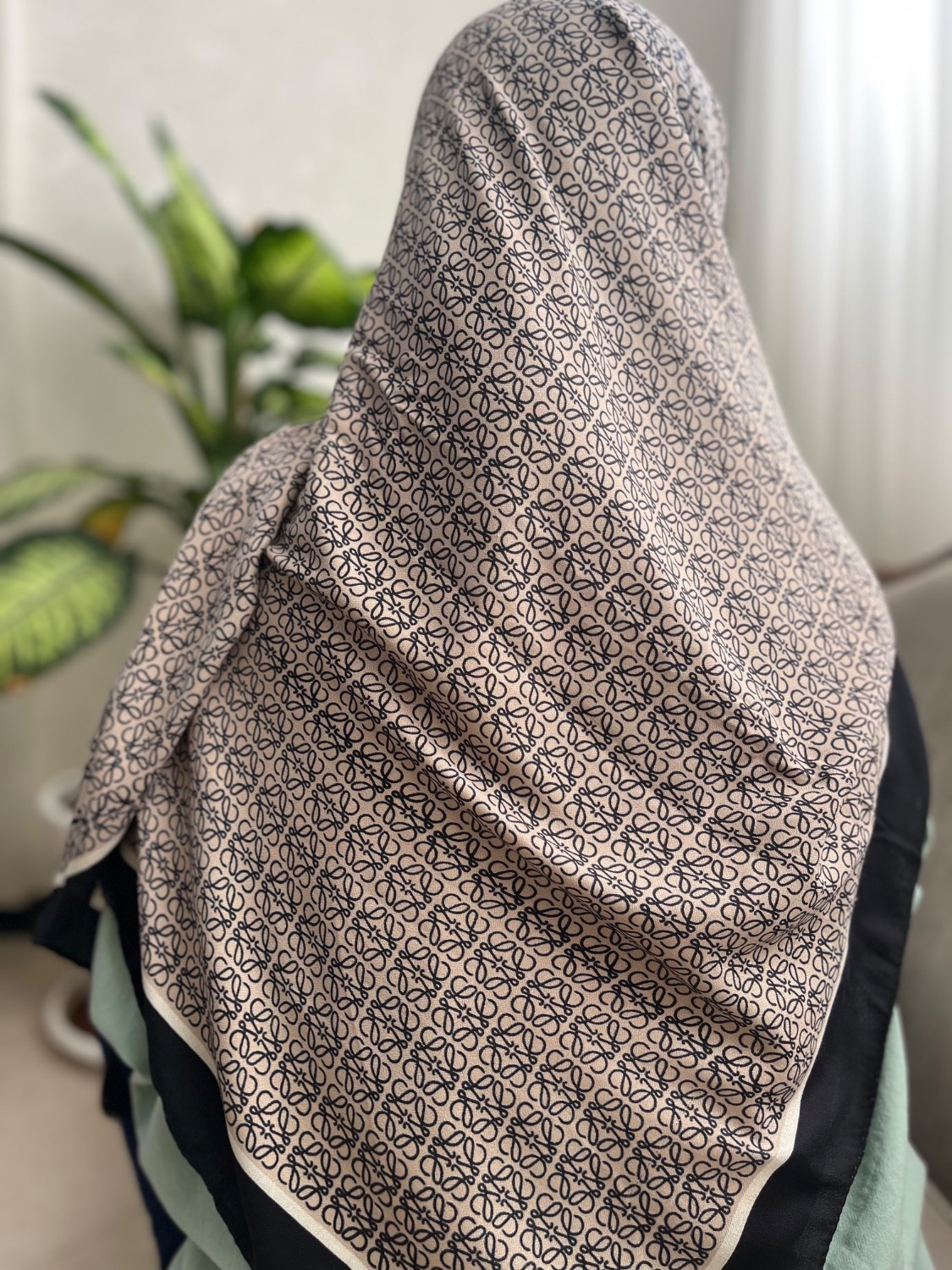 روسری نخی طرحدار قواره 140