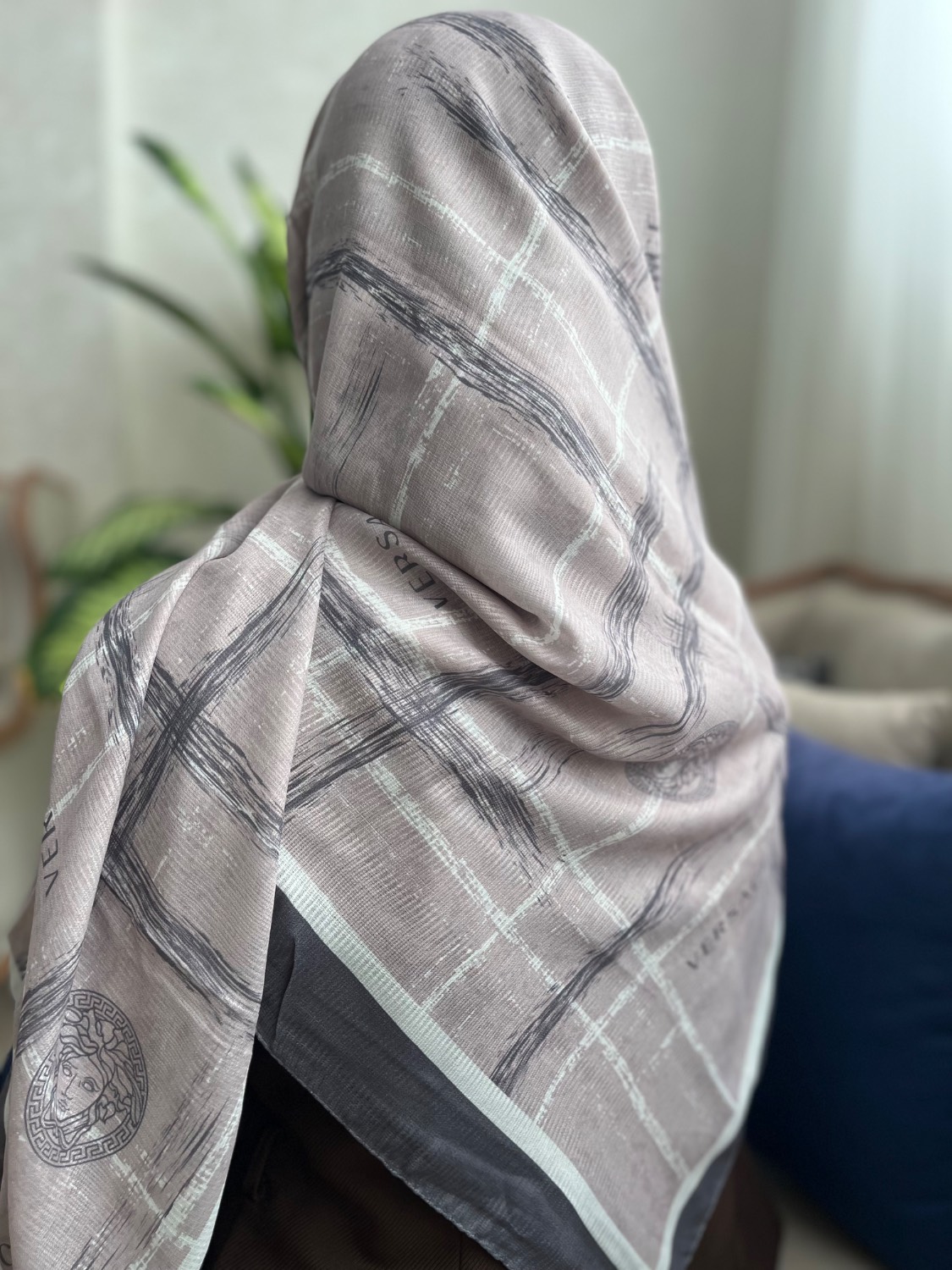 روسری نخی طرحدار قواره 140