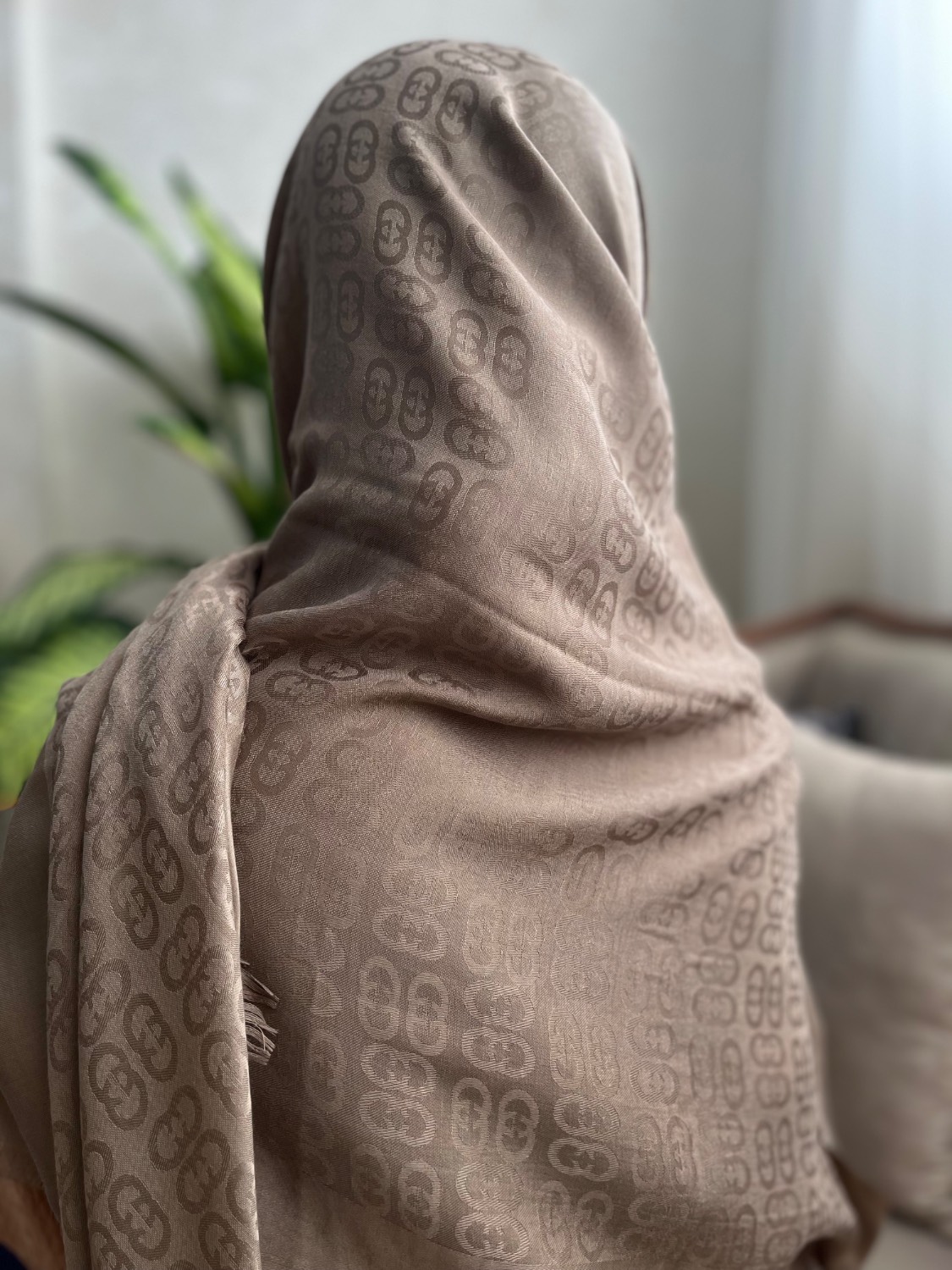 روسری نخ ابریشم ژاکارد قواره 140