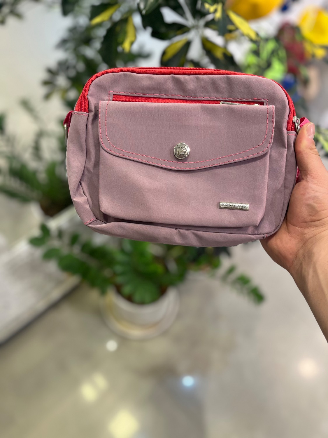 کیف برزنتی زنانه رنگ یاسی