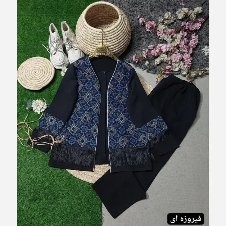 ست سنتی پاییزه نانسی جنس سوپرمازراتی اعلا فری سایز 38 تا 46
