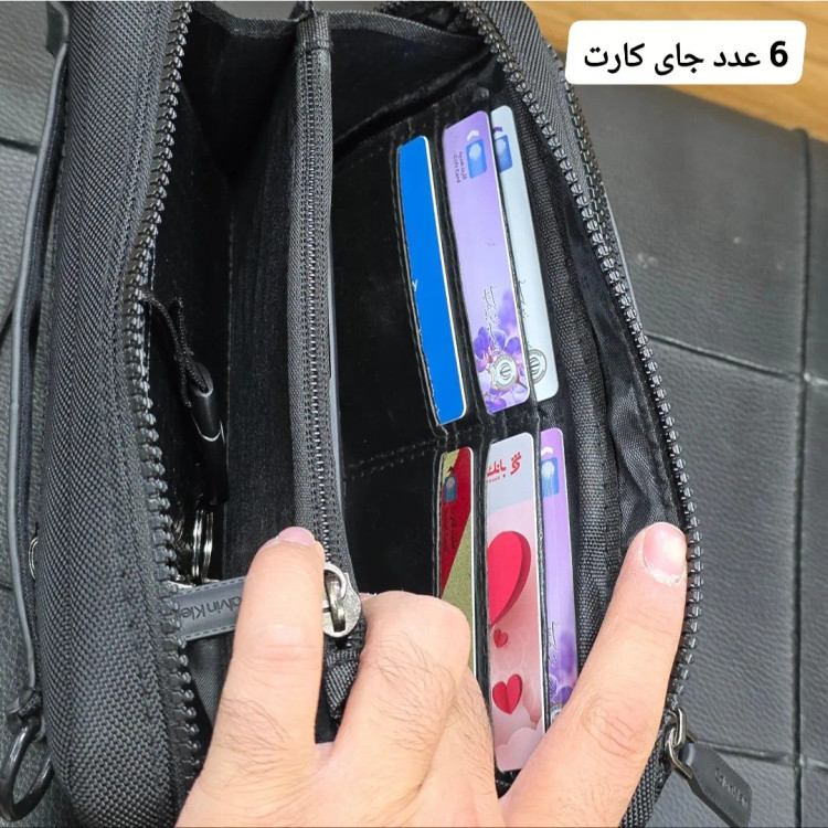 کیف دوشی دستی اسپرت کلوین کلاین پارچه برزنتی آب گریز سه کاره