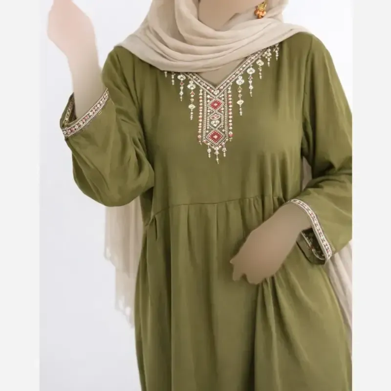 ساحلی نخی زنانه طرح مایا فری سایز خنک و تنفس پذیر