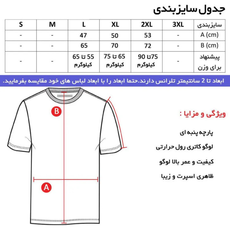 تی شرت آستین کوتاه مردانه مدل والیبال مشکی با یقه گرد و جنس نخی مناسب روزمره