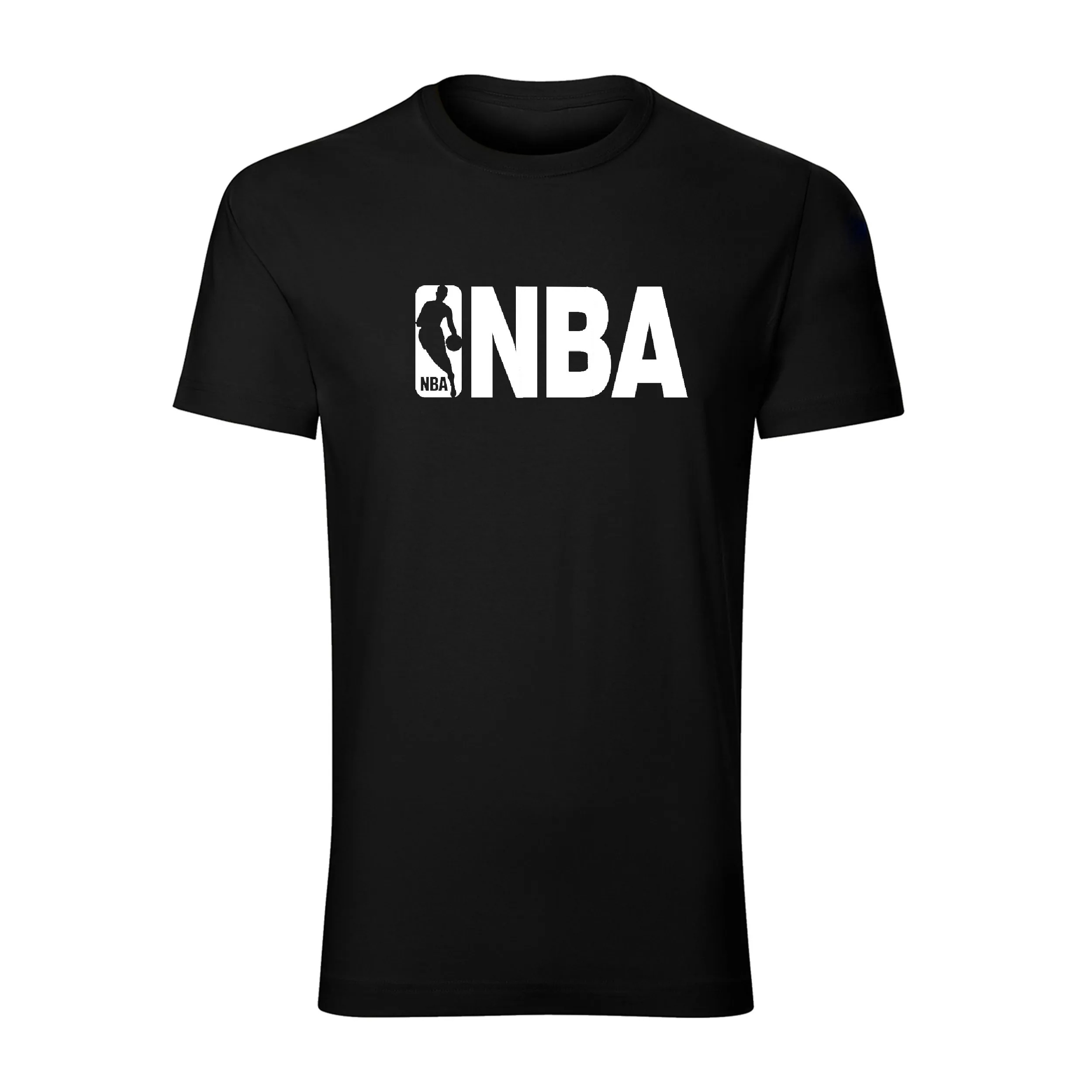تیشرت یقه گرد مردانه طرح NBA رنگ مشکی جنس نخی اعلا مدل x5747