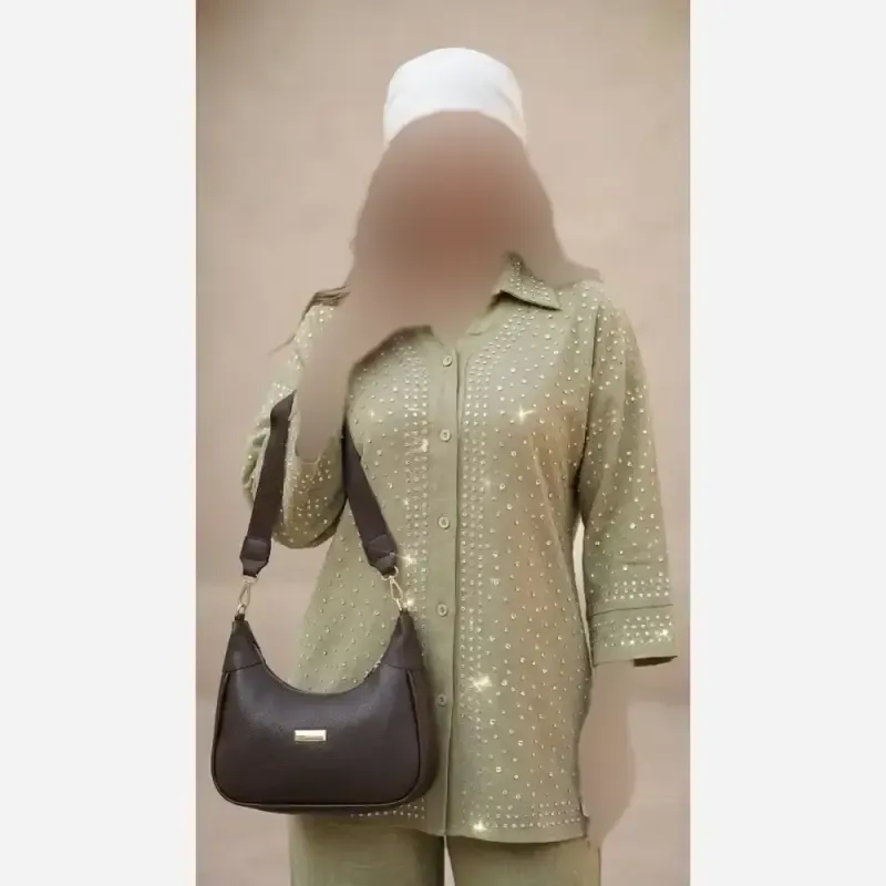 کیف اسپرت زنانه بلمو بند نواری جادار روزمره سایز 25 در 14 سانتی متر