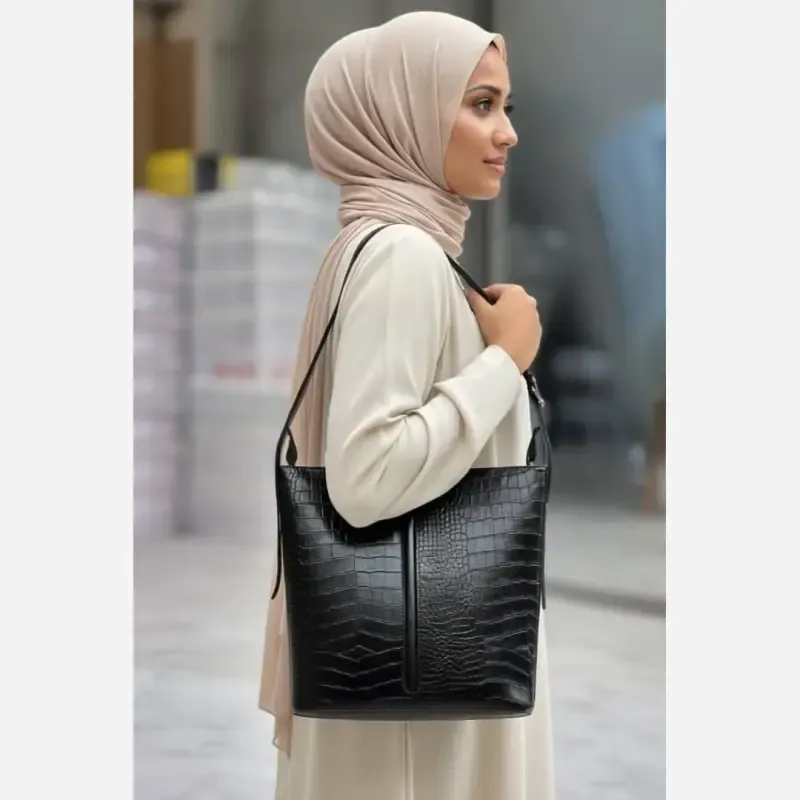 کیف زنانه چرم طبیعی گاوی تبریز مدل آناهیتا