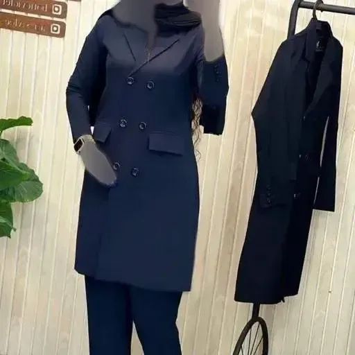 مانتو شلوار اداری سایز بزرگ پرشیا ساده پرومکس