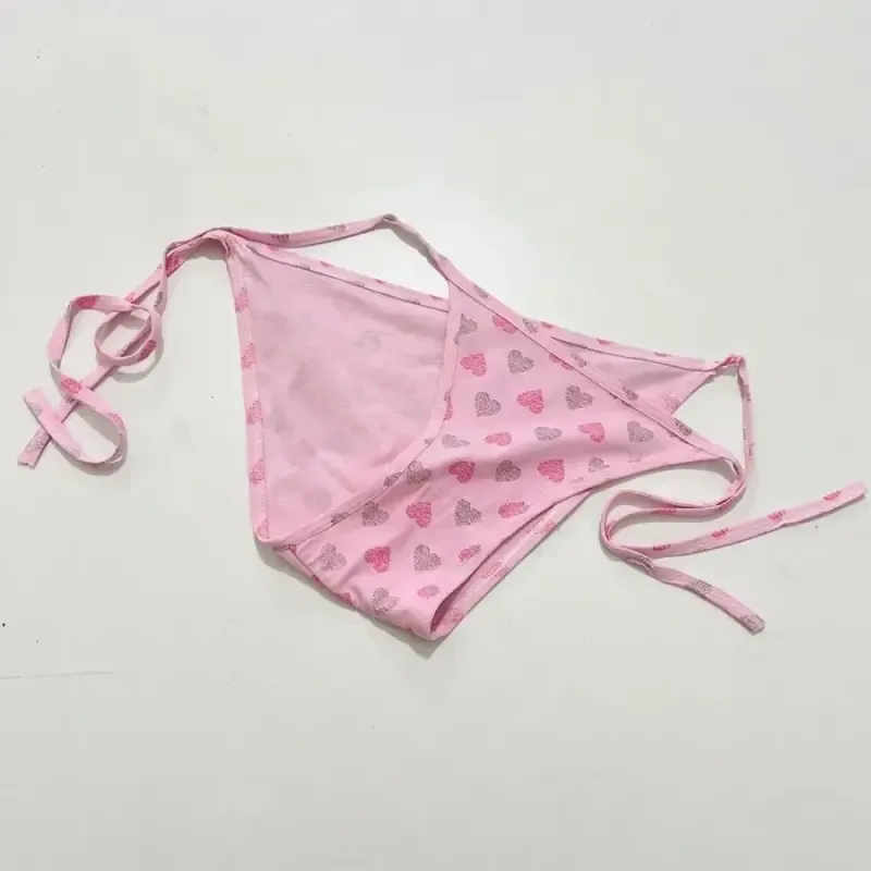 شورت بیکینی گره ای زنانه کد 1420 با قابلیت تنظیم دور کمر